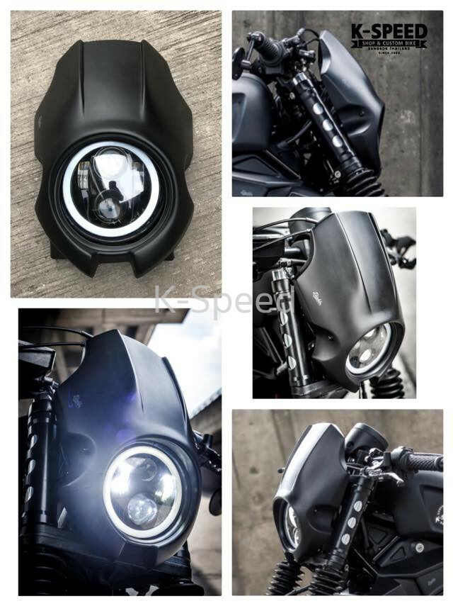 フラワープリント レブル250/500用 ホンダ純正ヘッドライトカウル