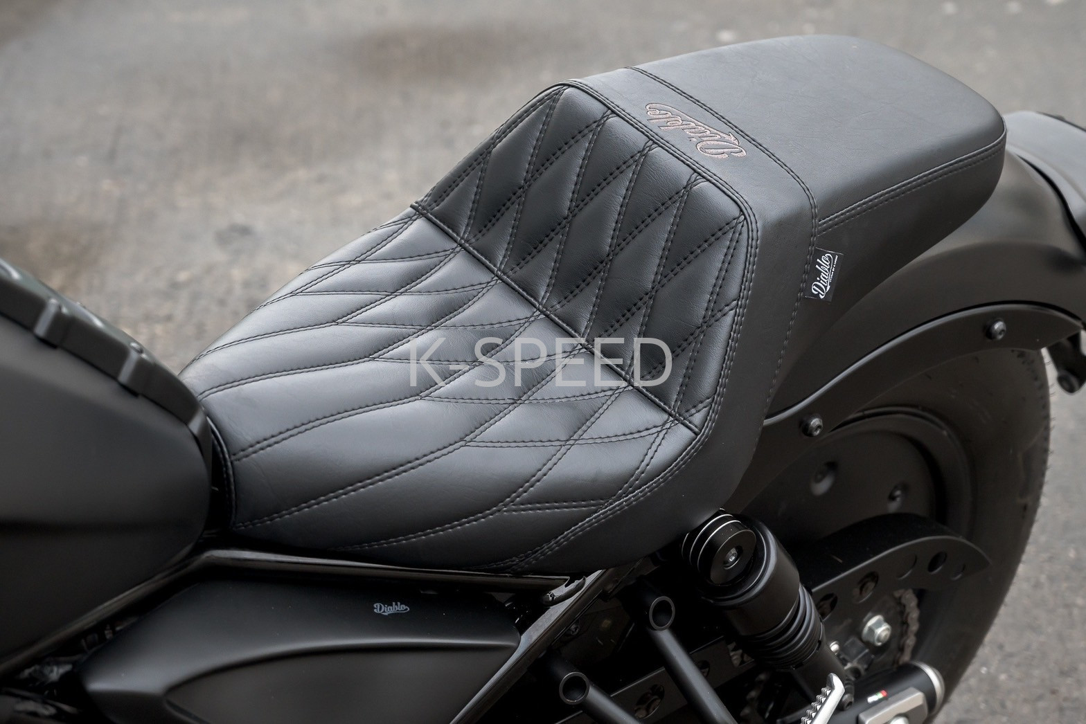 レブル250/500ロングシート Diabolus by K-SPEED 楽天市場】K-SPEED Diabolus RB0070 ロングシート ダイヤモンド