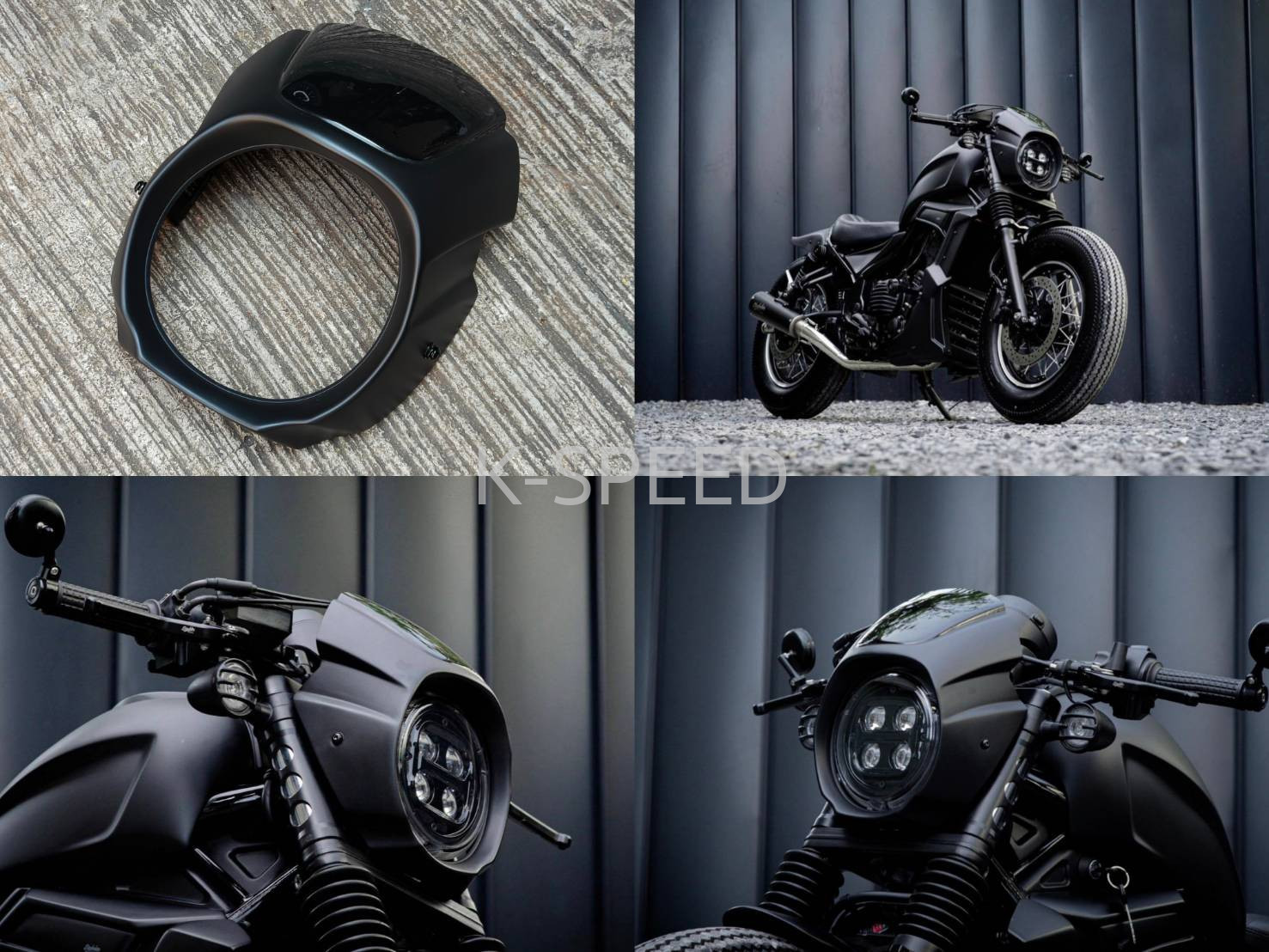 楽天市場】レブル250 レブル500 ビキニカウル フロントマスク