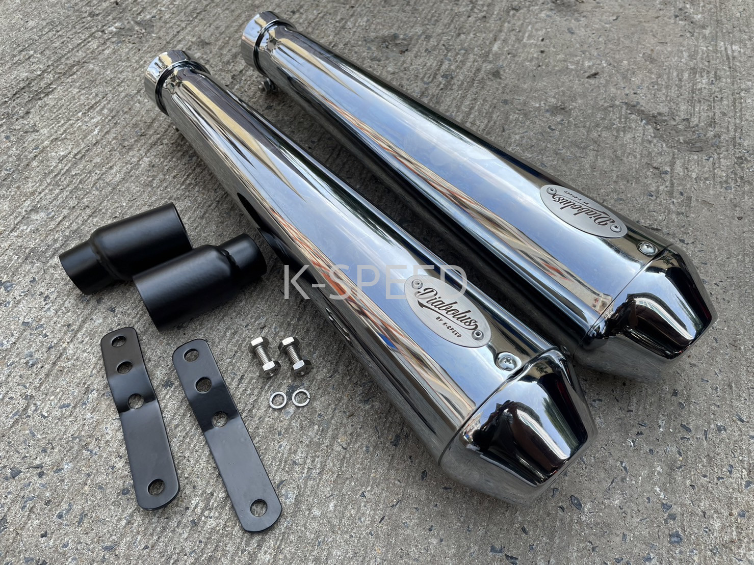 【予約販売商品】K-SPEED Diabolus Type3 スリップオン T100 Street Twin 900用 バイクカスタム|サンフェルナンド