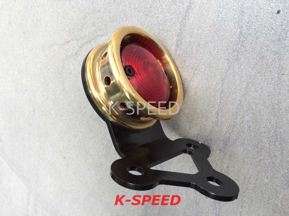 【予約販売商品】K-SPEED アルミ製 ラウンドテールランプ ドットエッジ バイク カスタムパーツ｜サンフェルナンド