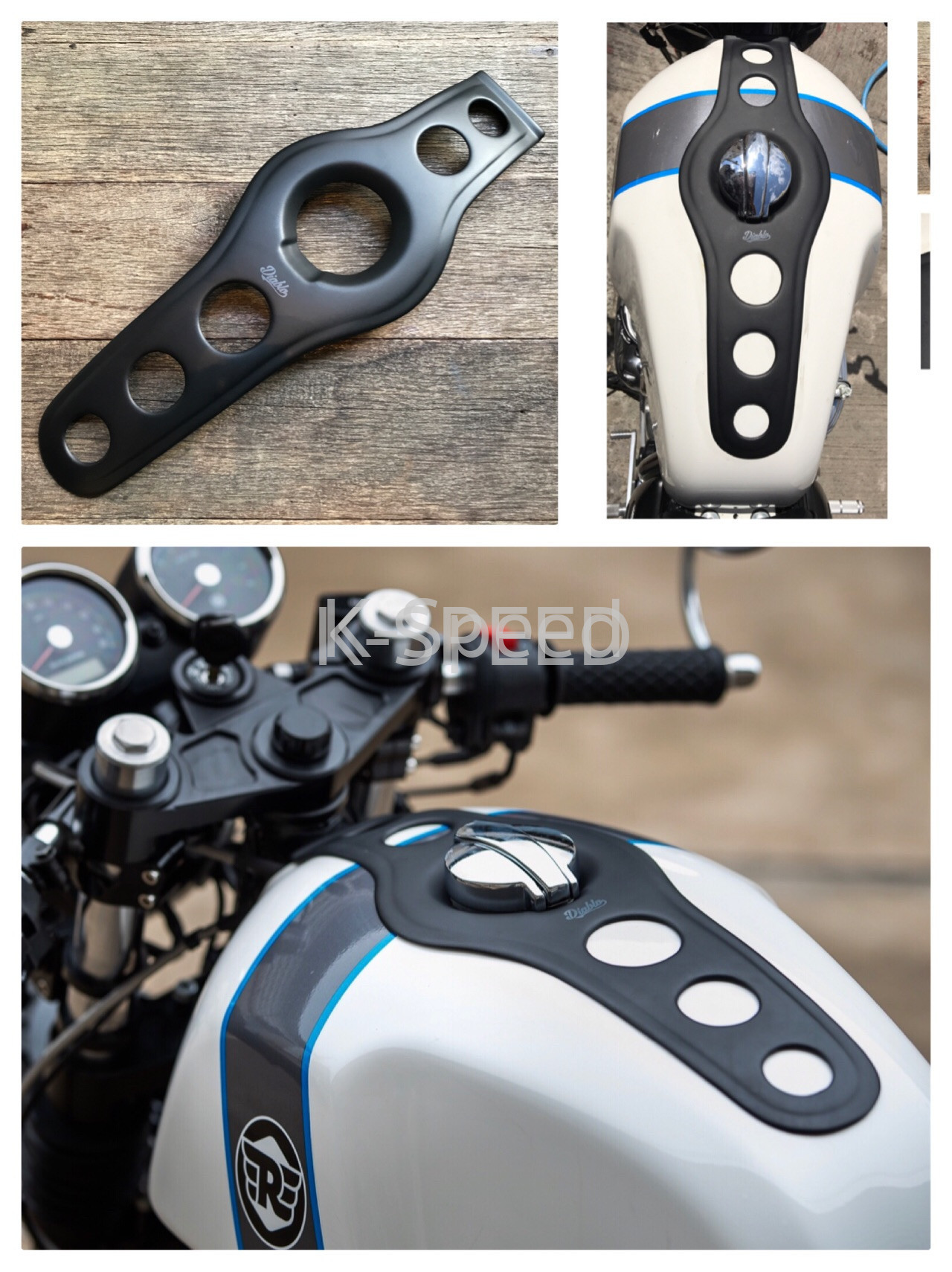 【予約販売商品】K-SPEED タンクカバー Royal Enfield GT 650用 バイク カスタムパーツ｜サンフェルナンド