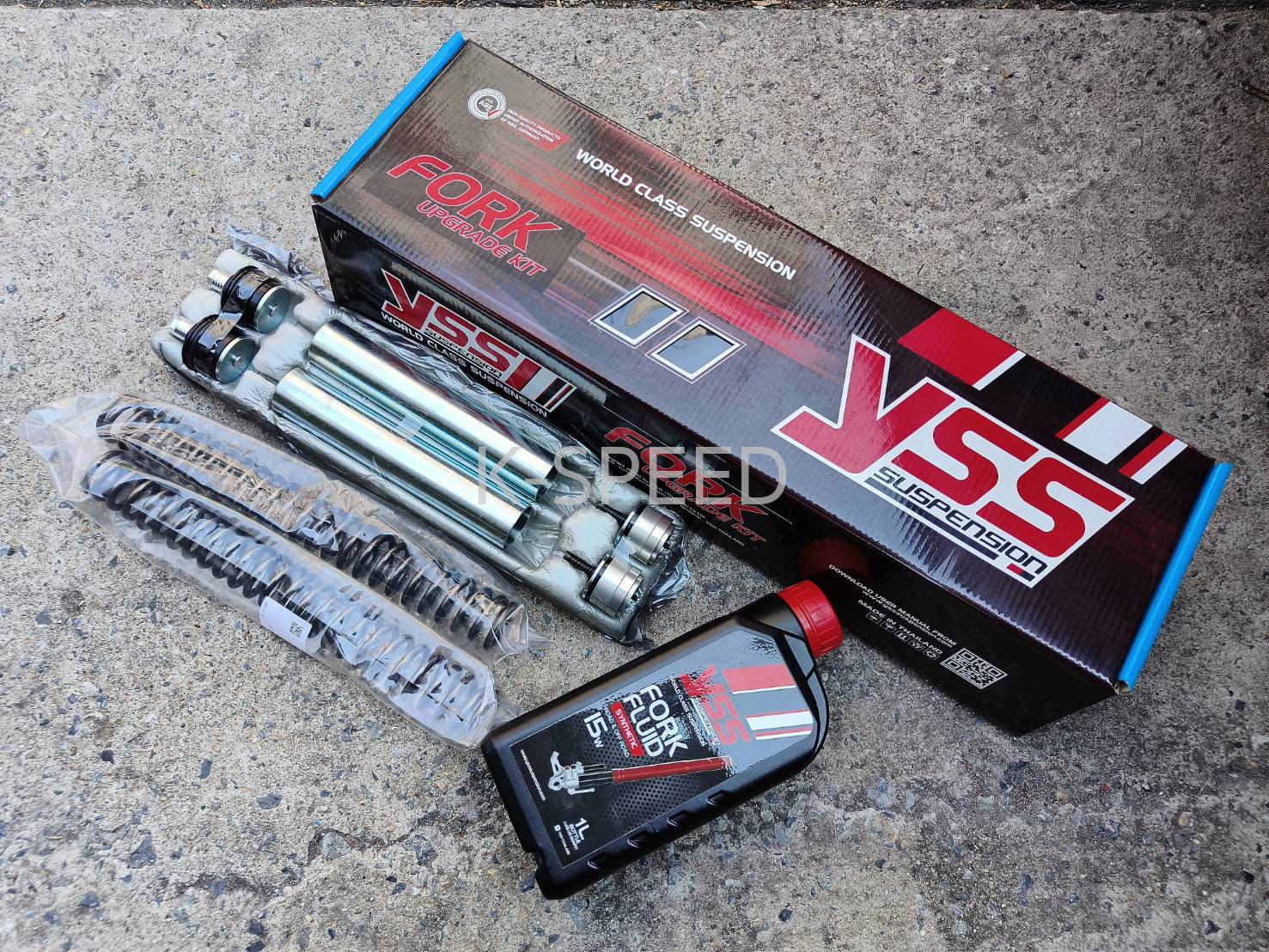 【予約販売商品】K-SPEED YSS フロントフォークアップグレードキット ロイヤルエンフィールド コンチネンタルGT 650 Y-FCM38-KIT-0｜サンフェルナンド