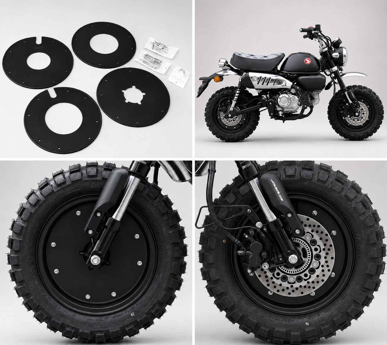 【予約販売商品】K-SPEED ホンダ モンキー125用 アイアンホイールカバー ABS車専用 バイク カスタムパーツ Diabolus｜サンフェルナンド