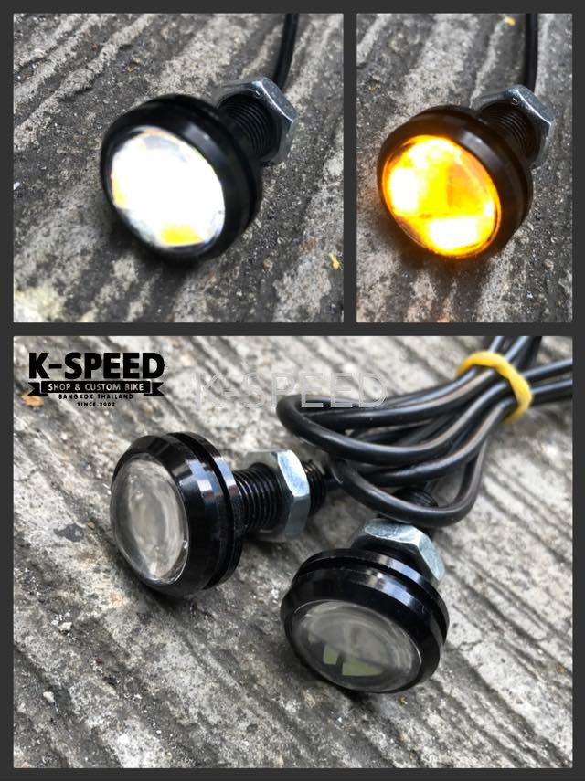 【予約販売商品】K-SPEED LEDライト2システム ホワイト＆イエロー バイク カスタムパーツ ヘッドライト型番LED-L2-WWY 適合車種汎用｜サンフェルナンド