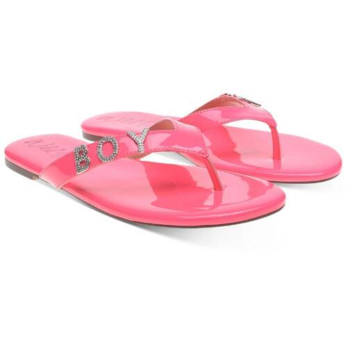 Wild Pair Womens Fantasia Pink Flat Sandals Shoes 5 Medium (B M) レディース画像