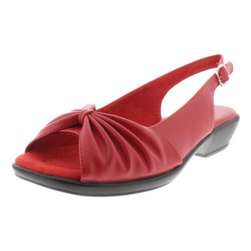 イージーストリート Easy Street Womens Fantasia Slip On Open Toe Slingback Sandals Shoes レディース画像