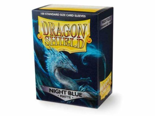 Matte Night Blue 100ct Dragon Shield Standard Size Sleeves SHIPS FREE 10% OFF 2+画像