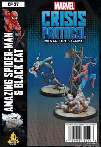 Atomic Mass Games Amazing Spider-Man and Black Cat Marvel Crisis Protocol NIB画像