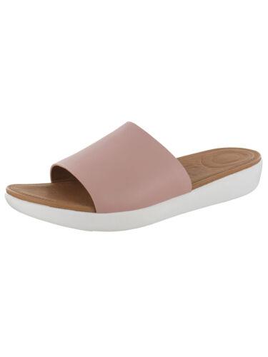 フィットフロップ Fitflop Womens Sola Leather Slide Shoes Dusky Pink US 5 レディース画像