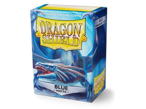 Matte Blue 100 ct Dragon Shield Sleeves Standard Size VOLUME DISCOUNT画像