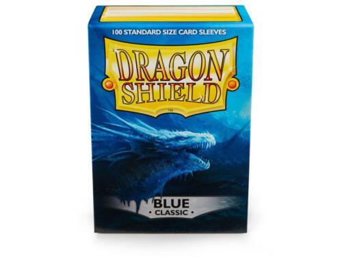 Classic Blue Case Display Dragon Shield Standard Size Sleeves - 10 Packs画像