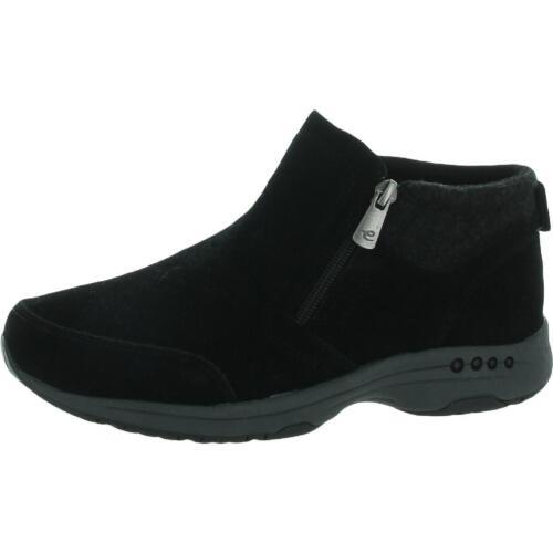 イージー ピリット Easy Spirit Womens Tshuffle Black Suede Shooties Shoes 10 Medium (B M) レディース画像