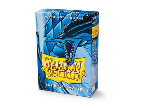 Japanese Matte Sky Blue 60 ct Dragon Shield Sleeves YuGiOh Size VOLUME DISCOUNT画像