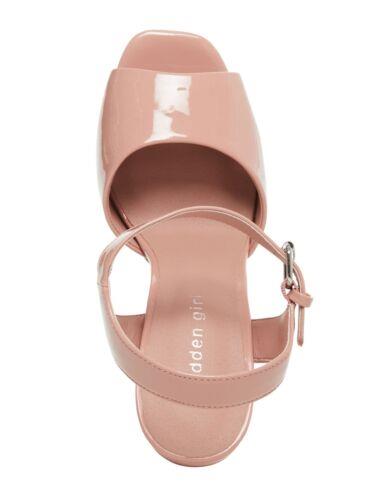 メデン MADDEN GIRL Womens Pink 1 Platform Bambi Sculpted Heel Slingback Sandal 8.5 M レディース画像