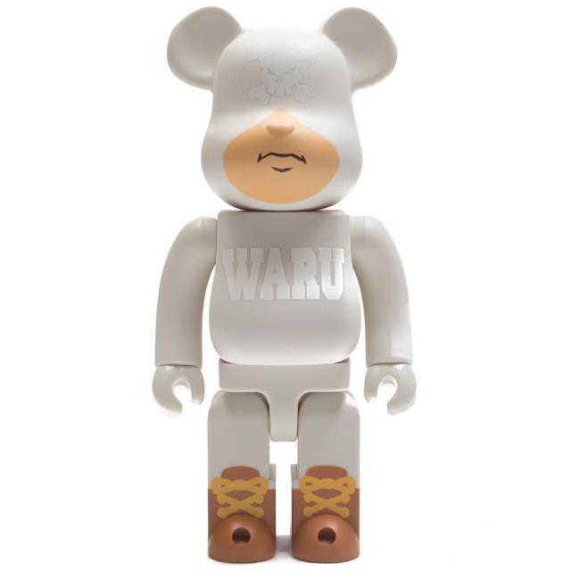 メディコム Medicom Santastic! Entertainment Tokyo Tribe Waru 400% White Bearbrick Figure (white)画像