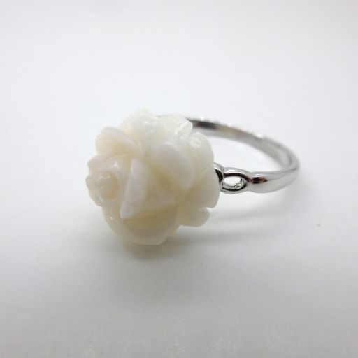 楽天市場】指輪 リング エンジェルスキンコーラル 本ボケ 桃珊瑚