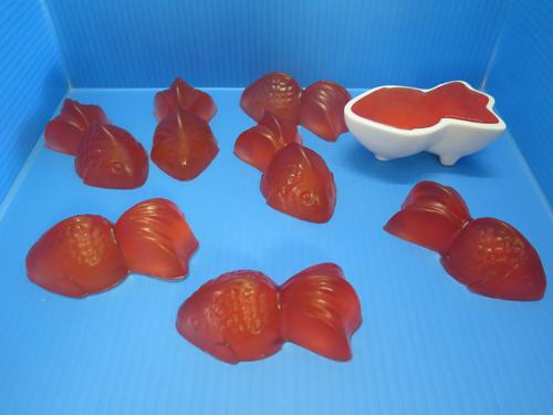 楽天市場 デザート作りゼリーの型 金魚41幅x80長さx30高さ Mm 容量35cc 三郷製型所