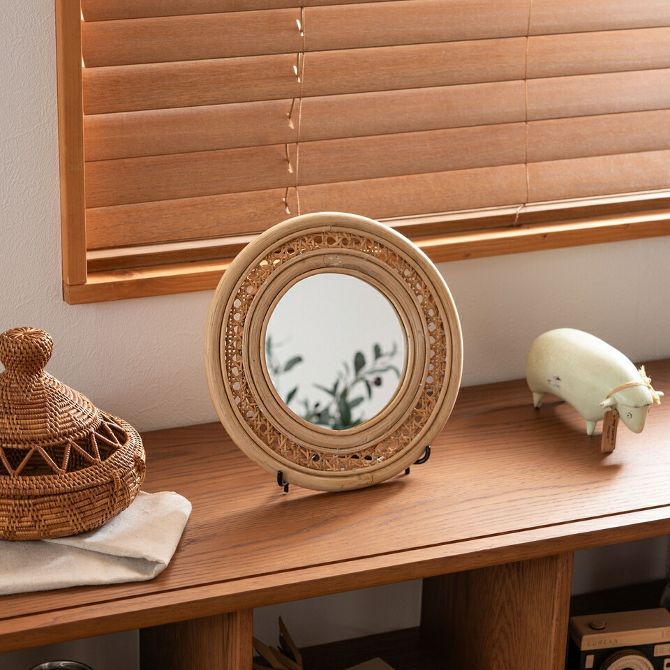 ラタンミラー（姿見） 楽天市場】【ラタンミラー スタンド付き】 ミラー 鏡 姿見 壁掛け