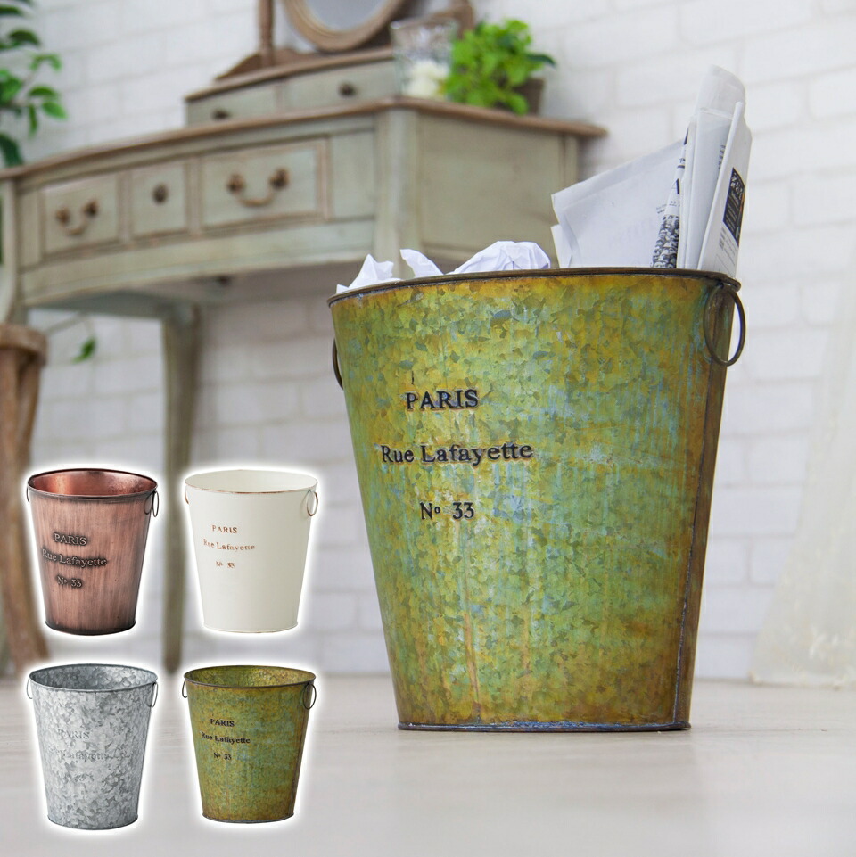 楽天市場】【送料無料】ダストボックス アンティーク調 スチール