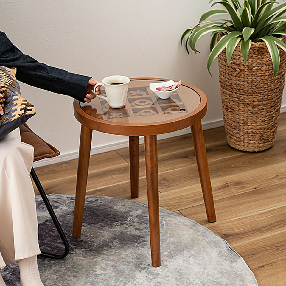 楽天市場】ボードゲームテーブル サイドテーブル 丸 ラウンド 丸型