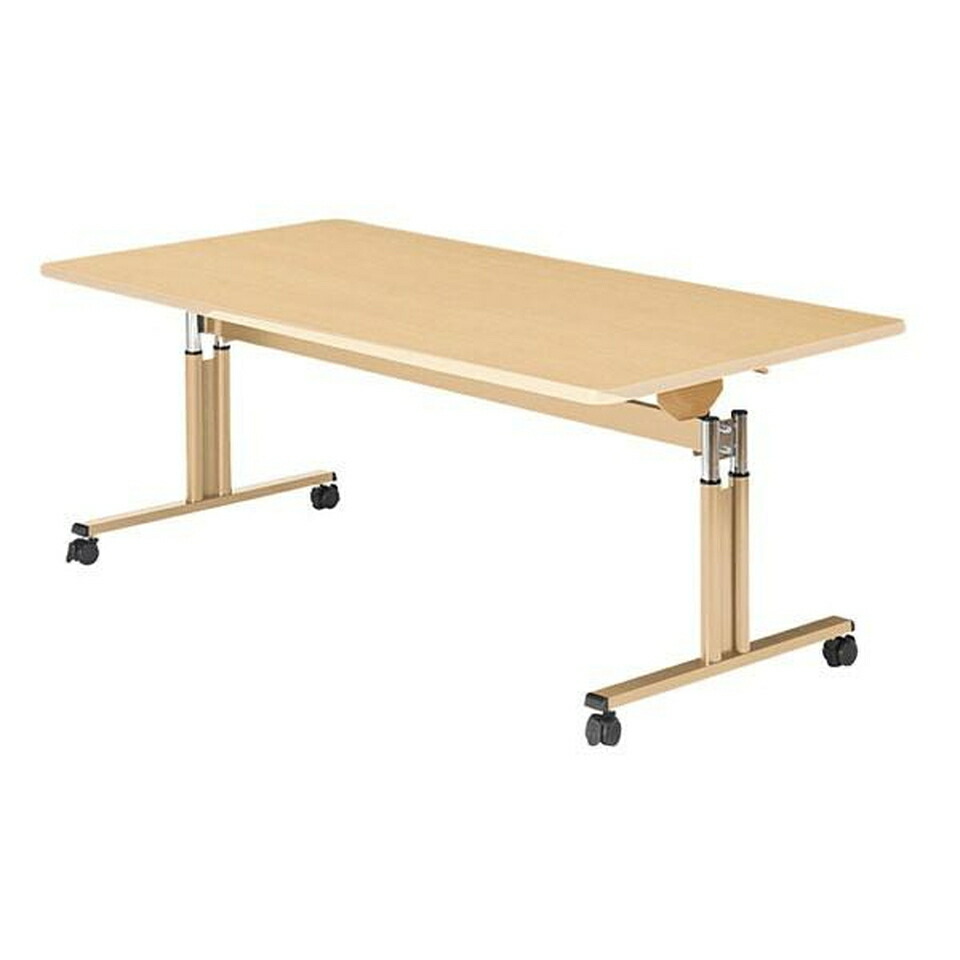 【法人専用】 UFT-TT 昇降式フラップテーブル メープル