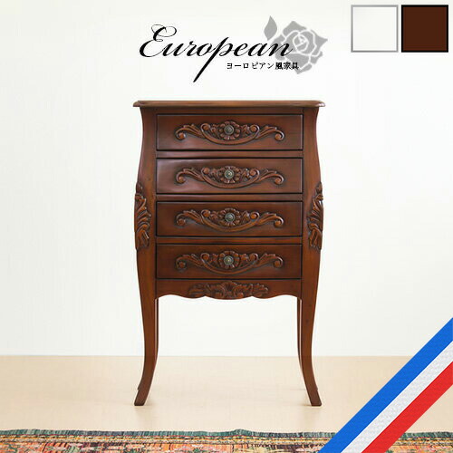 楽天市場】猫脚リビング収納 約幅60cm アンティーク 完成品 電話台