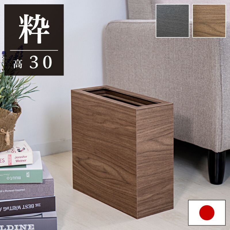 500円OFFクーポン配布中 04/04(土)20:00～ ゴミ箱 リビング ふた付き おしゃれ【動画あり】 木目調 Bosk バスク ゴミ袋が見えない ゴミ袋が隠せる レジ袋 ダストボックス ごみ箱 小型 小さい 角型 キッチン ブラック 北欧 カウンター下 10L 10リットル 幅15cm バスク