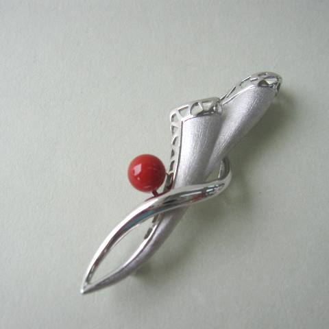 未使用品 碌山 赤珊瑚 シルバー ブローチ 兼 ペンダント imgrc0085288913.jpg