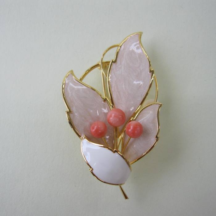 楽天市場】日本 高知産血赤珊瑚 ブローチ ペンダント兼用 SILVER