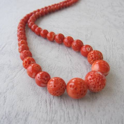 半額sale 高知産赤珊瑚のナチュラルなす玉ネックレス センター12 6ミリ G Silver 宝石サンゴ R1nka61 51yf