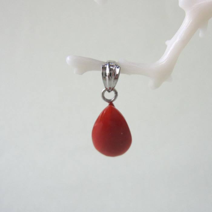 楽天市場】桃珊瑚 ナチュラルな 変形ペンダントトップ K18 『宝石