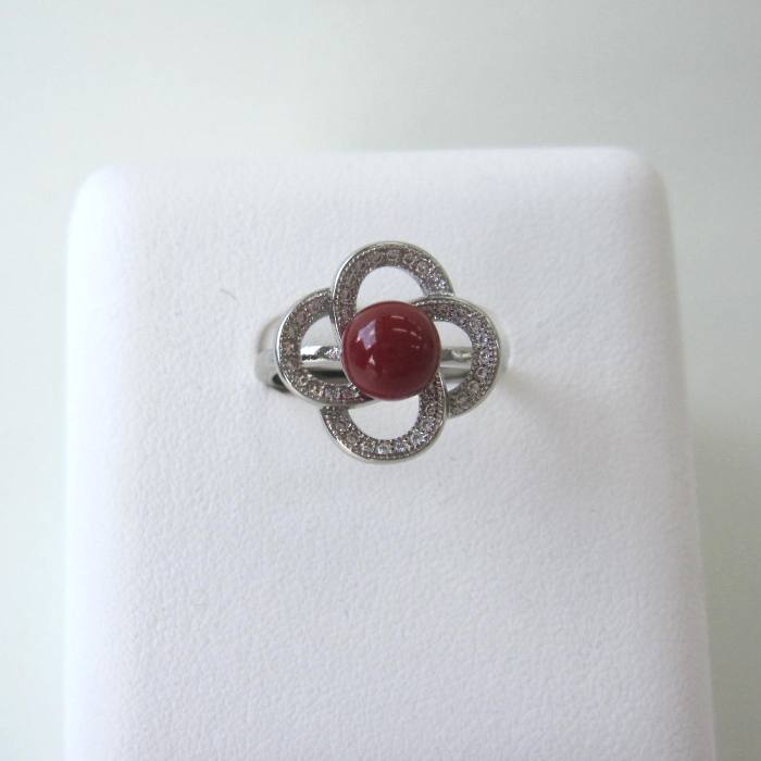 楽天市場】日本 高知産赤珊瑚 シルバーリング (6.7ミリ) 指輪 SILVER