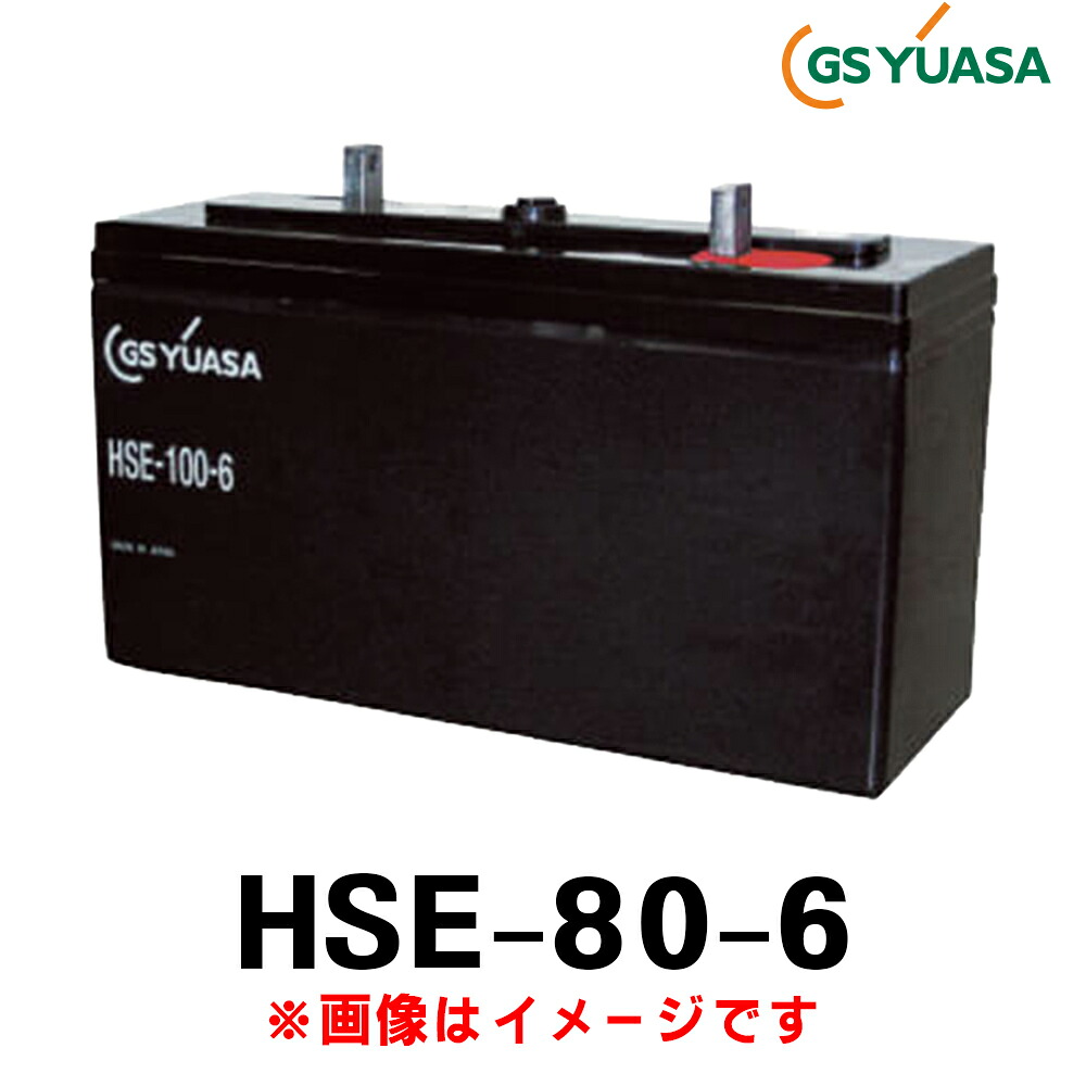 GSユアサ HSE-80-6 (6V 80Ah) HSE 産業用 蓄電池 鉛蓄電池 バッテリー 制御弁式据置鉛蓄電池 発電機始動用