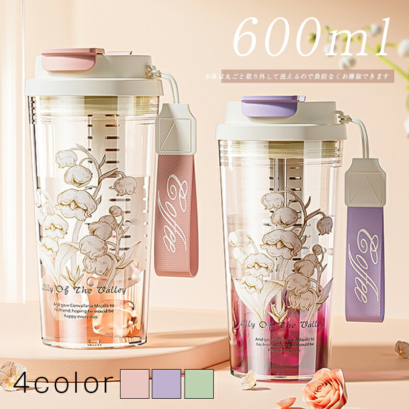 楽天市場】【クーポン対象】 ZOKU クリアプラスチックボトル 600ml