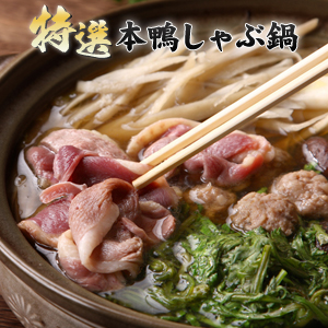 特選本鴨しゃぶ鍋4人前（鴨つみれ・ラーメン付き） 鴨鍋 鴨鍋セット 鴨肉 ギフト 送料無料（北海道・沖縄を除く）