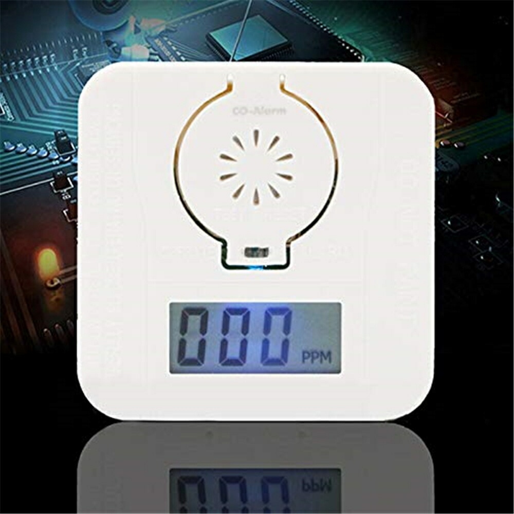 ミニ一酸化炭素検出器家庭用LCDデジタル一COアラームCOセンサーモニターキャンプ冷房暖炉リビング部屋天井車中泊など対応防災用品