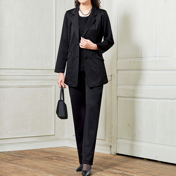 楽天市場】フレンドリー レディース フォーマルチュニックパンツスーツ