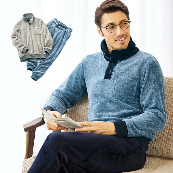 楽天市場】フレンドリー ジョージケント 肩当て付裏起毛暖かパジャマ 2