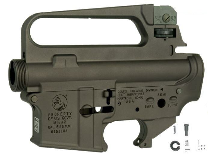 ANGRY GUN M16A2 USGI Burst Versionタイプ アッパーロアーレシーバーセット 東京マルイ MWS M4GBBシリーズ用 DarkGray M16A2B-MWSUL