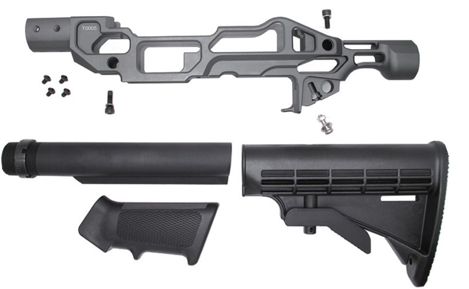 WII TECH PYTHONS T-22 Mod0　Grayカラー スケルトンアルミレシーバー　KJ 10/22 (HAWK EYE）04588