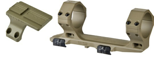 Angry Gun スコープマウント Reptilia AUSタイプ FDEカラー 20mmレール/34mm径スコープ用 ASSM-FDES