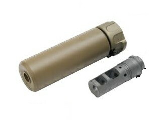 ANGRY GUN サイレンサー SURE FIRE SOCOM 556 & QD ハイダー BLACKカラー SOCOM556AG-BK ANGRY GUN 製 14mm逆ネジ 対応 SF SOCOM556 RC3 QDサプレッサー