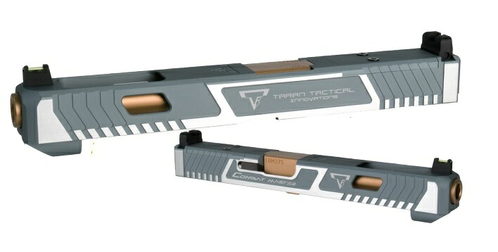 BOMBER AIRSOFT BAC ドレスアップパーツ NEW　TTI Glock34　MOS COMBAT MASTER SidePolish & Silver Gray　東京マルイ　Glock17 Gen.3 GBB用