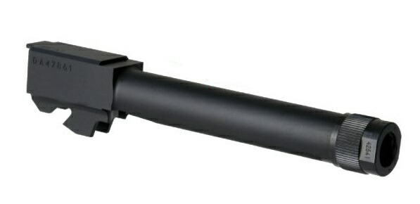 DETONATOR アウターバレル GLOCK Factoryタイプ 14ｍｍ逆ねじサイレンサー対応 アルミ GHK Glock GBB対応 OB-GHK01ABK