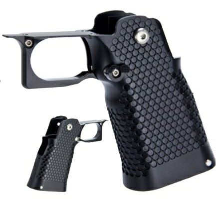 BomberAirsoft INFINITY MICRO POCKET Type アルミグリップ Black 東京マルイHi-CAPAシリーズ用 BM-GRIP -INF-CP-A-BK