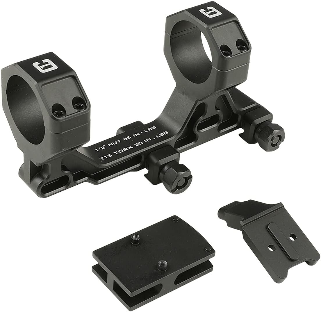 Airsoft Artisan BOタイプC1モジュールスコープマウント(30mm径/T1アダプター)-BK AA-PART-22-BK-B
