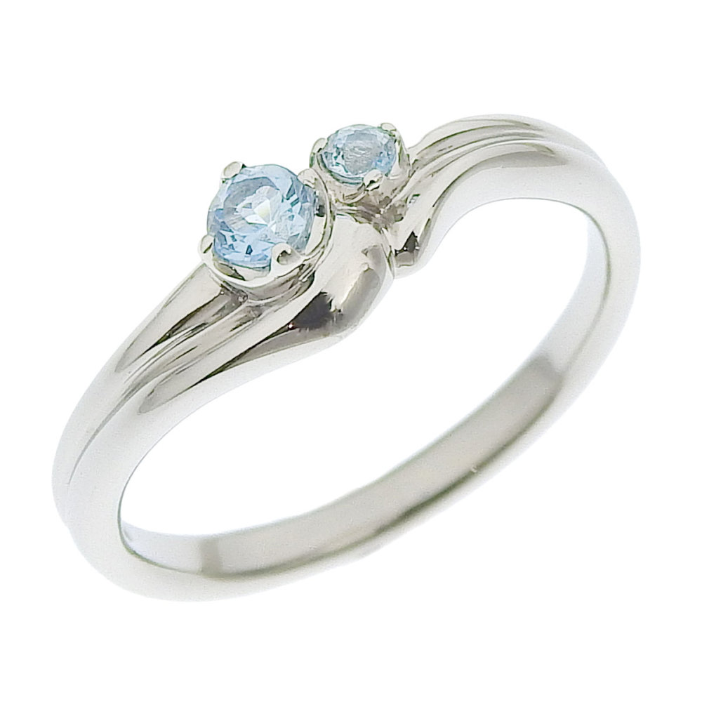 メイプル　アクアマリン　Pt750プラチナリング12号 楽天市場】アクアマリン 1.09ct ダイヤモンド リング 12.5号