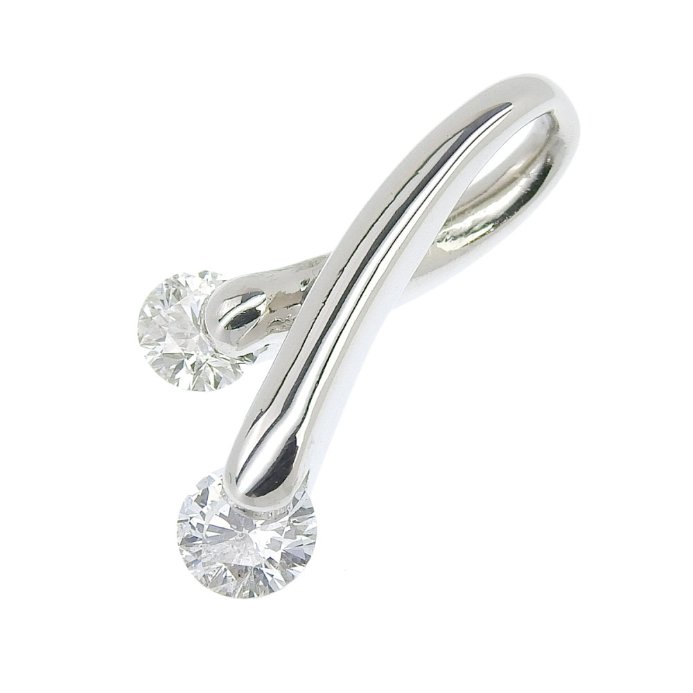 【返品OK】合計0.68ct 天然ダイヤ ヘッド Pt900 新品仕上げ済み レディース プラチナ 白金 2P 2粒 ニ粒【送料無料】【中古】