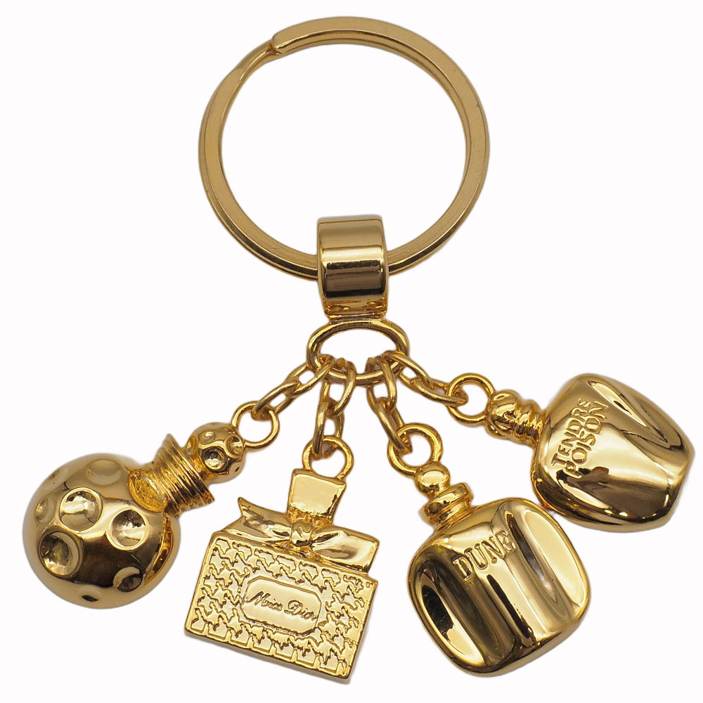 【BIGお買い物ラリー★30%OFFセール中】ディオール Dior キーホルダーCDマーク ゴールド レディース 中古 楽天市場】【返品OK】ディオール 香水モチーフ キーリング GP